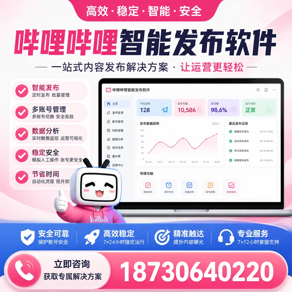 哔哩哔哩智能发布软件选型对比：哪个更适合 阿勒泰 的你？